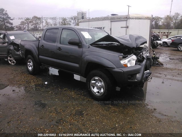 5TFJX4GN6EX027548 - 2014 TOYOTA TACOMA DOUBLE CAB ნაცრისფერი ფოტო 1