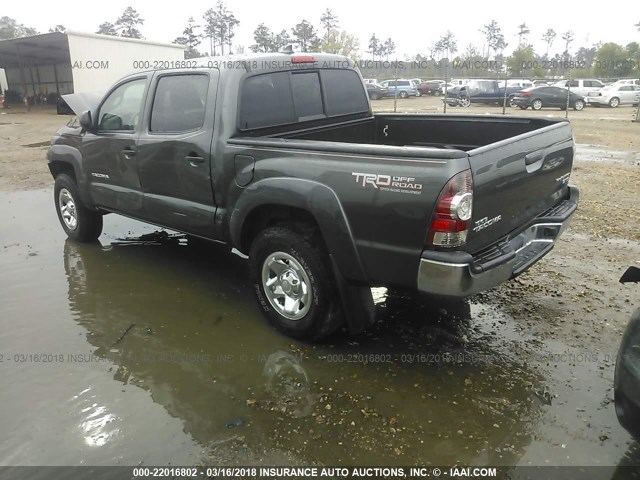 5TFJX4GN6EX027548 - 2014 TOYOTA TACOMA DOUBLE CAB ნაცრისფერი ფოტო 3