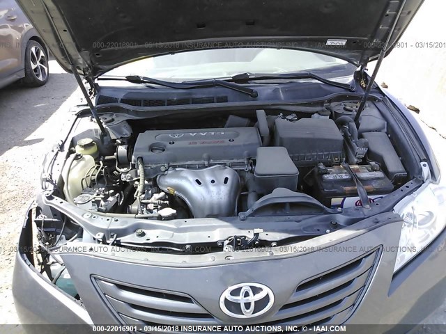 4T1BE46K79U313803 - 2009 TOYOTA CAMRY SE/LE/XLE GRAY photo 10