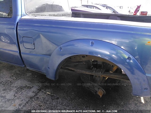 1FTZR45E19PA29567 - 2009 FORD RANGER SUPER CAB BLUE photo 6