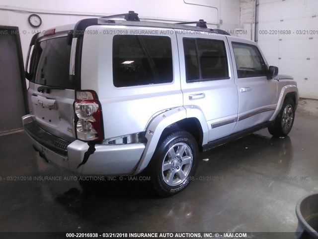 1J8HG58N08C159759 - 2008 JEEP COMMANDER LIMITED GRAY photo 4