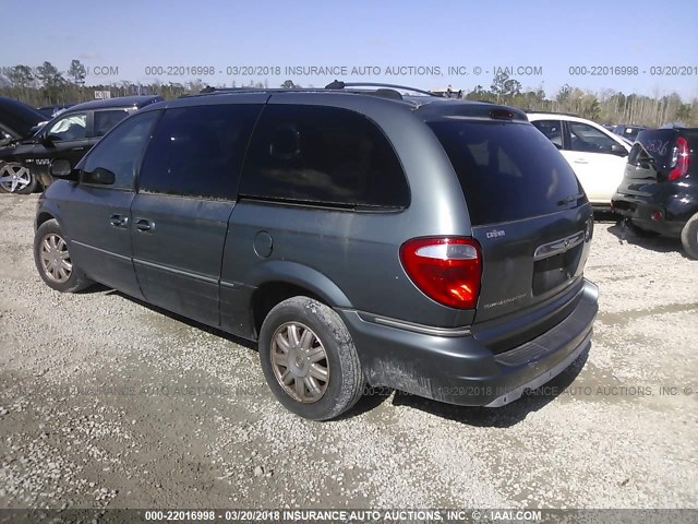 2C8GP64L25R227994 - 2005 CHRYSLER TOWN & COUNTRY LIMITED TEAL photo 3