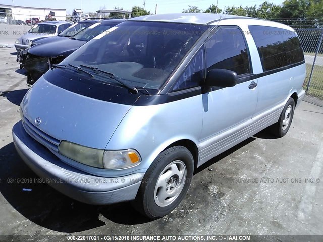 JT3AC12R9M0048426 - 1991 TOYOTA PREVIA LE BLUE photo 2