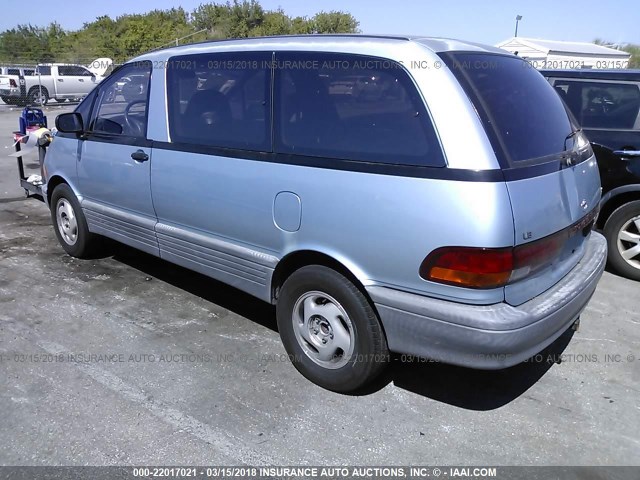 JT3AC12R9M0048426 - 1991 TOYOTA PREVIA LE BLUE photo 3