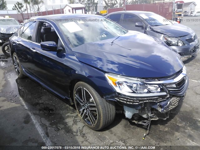 1HGCR2F51HA170604 - 2017 HONDA ACCORD SPORT 蓝色 照片 1