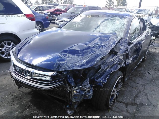 1HGCR2F51HA170604 - 2017 HONDA ACCORD SPORT 蓝色 照片 2
