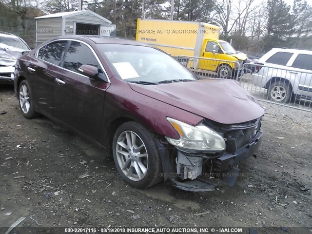 1N4AA51EX9C844007 - 2009 NISSAN MAXIMA S/SV BURGUNDY photo 1