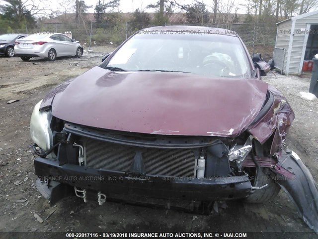 1N4AA51EX9C844007 - 2009 NISSAN MAXIMA S/SV BURGUNDY photo 6