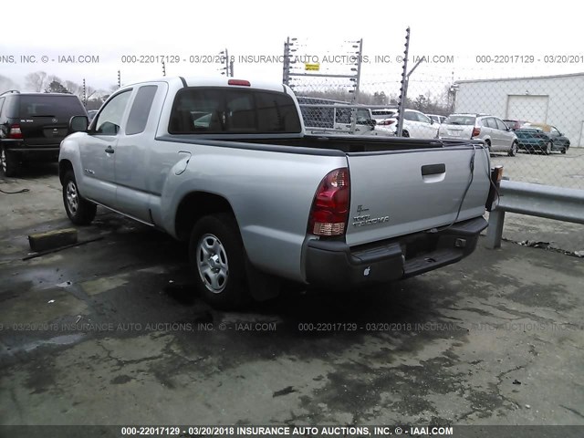 5TETX22N57Z409070 - 2007 TOYOTA TACOMA ACCESS CAB Silber Foto 3