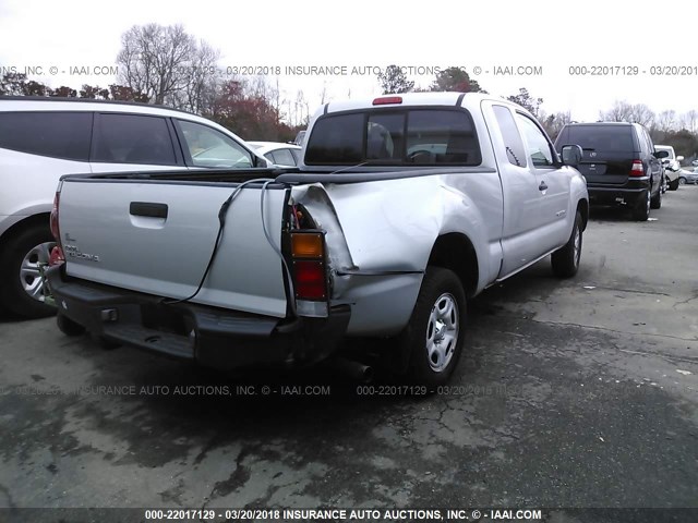 5TETX22N57Z409070 - 2007 TOYOTA TACOMA ACCESS CAB Silber Foto 4