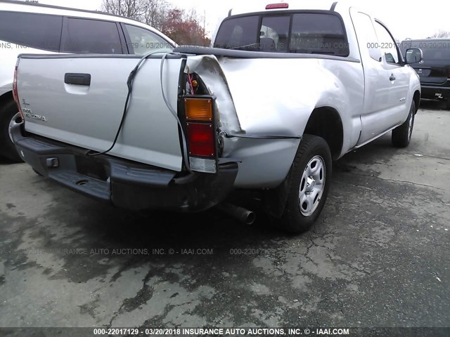 5TETX22N57Z409070 - 2007 TOYOTA TACOMA ACCESS CAB Silber Foto 6