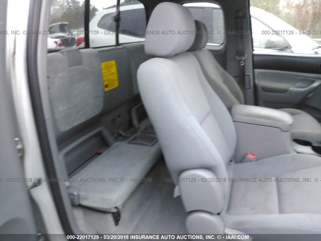 5TETX22N57Z409070 - 2007 TOYOTA TACOMA ACCESS CAB Silber Foto 8