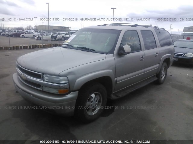 1GNFK16TX1J217649 - 2001 CHEVROLET SUBURBAN K1500 TAN photo 2