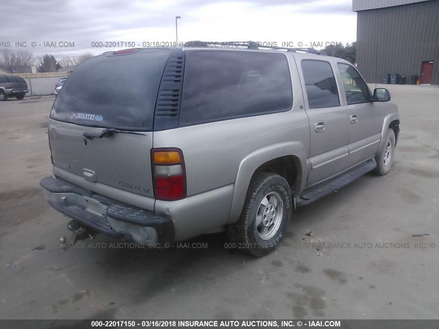 1GNFK16TX1J217649 - 2001 CHEVROLET SUBURBAN K1500 TAN photo 4