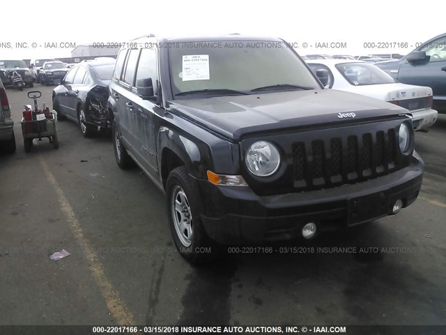 1C4NJRBBXED788419 - 2014 JEEP PATRIOT SPORT BLACK photo 1