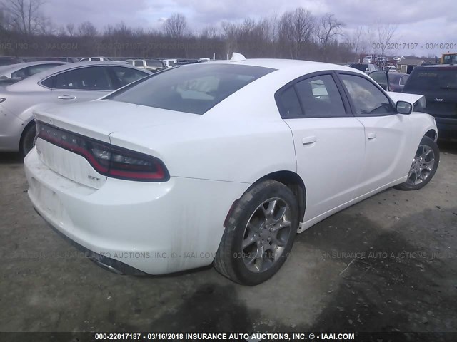 2C3CDXJG8FH739244 - 2015 DODGE CHARGER SXT WHITE photo 4