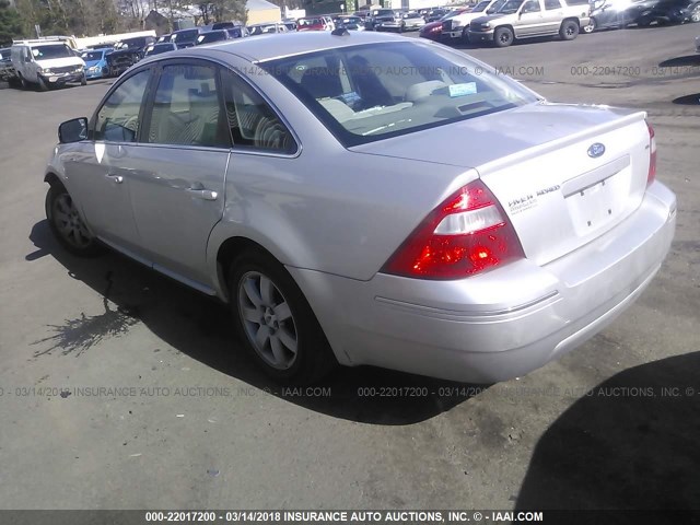 1FAHP24167G121779 - 2007 FORD FIVE HUNDRED SEL SILVER photo 3