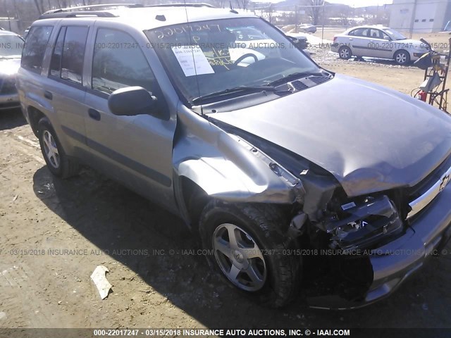 1GNDT13S652191244 - 2005 CHEVROLET TRAILBLAZER LS/LT GRAY photo 1