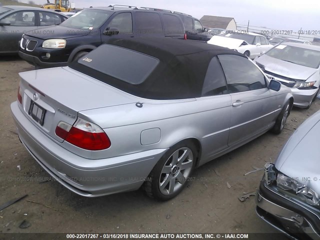 WBABS33432JY59435 - 2002 BMW 325 CI SILVER photo 4