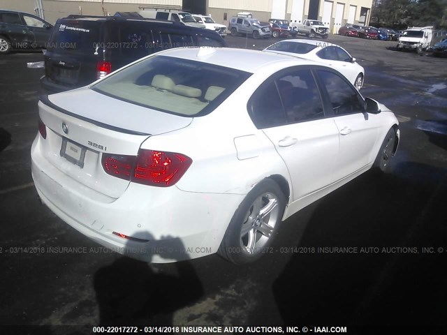 WBA3C1C53DF442708 - 2013 BMW 328 I SULEV WHITE photo 4