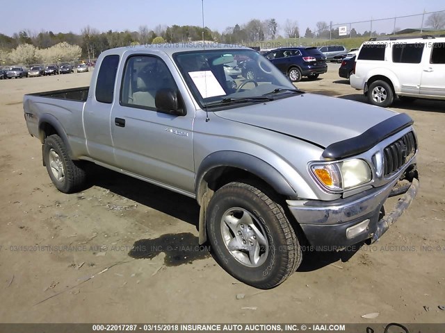 5TEWN72N53Z223944 - 2003 TOYOTA TACOMA XTRACAB GRAY photo 1