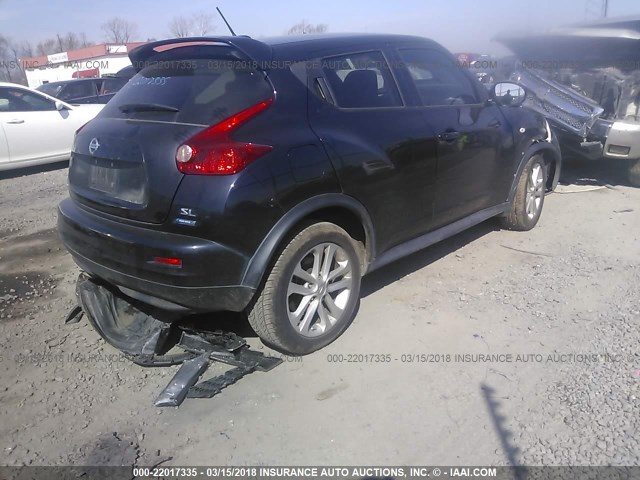 JN8AF5MR0ET450914 - 2014 NISSAN JUKE S/SV/SL/NISMO BLACK photo 4