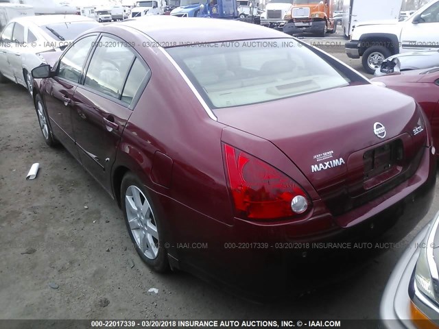 1N4BA41E25C868634 - 2005 NISSAN MAXIMA SE/SL RED photo 3