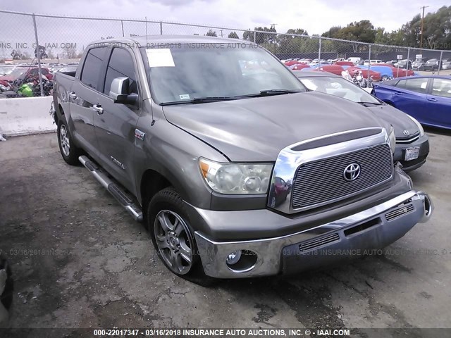 5TFEV54128X059349 - 2008 TOYOTA TUNDRA CREWMAX/CREWMAX SR5 TAN photo 1