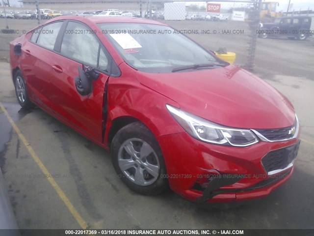 1G1BC5SM7H7164810 - 2017 CHEVROLET CRUZE LS RED photo 1