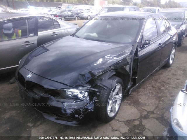 WBA3C1G55DNR44801 - 2013 BMW 328 I SULEV BLACK photo 2