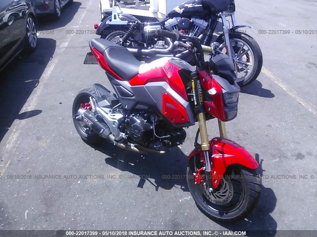 MLHJC6111H5205389 - 2017 HONDA GROM 125 RED photo 1