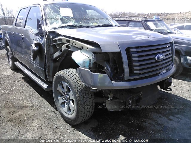 1FTFW1EF5CFC40464 - 2012 FORD F150 SUPERCREW GRAY photo 6