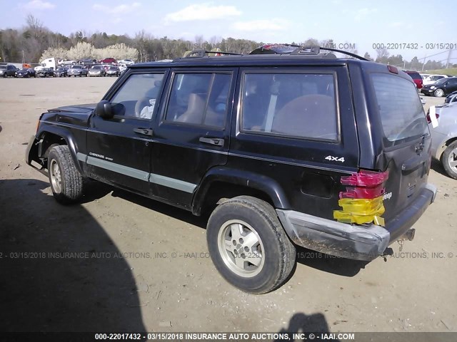 1J4FF68S4XL617261 - 1999 JEEP CHEROKEE SPORT/CLASSIC შავი ფოტო 3