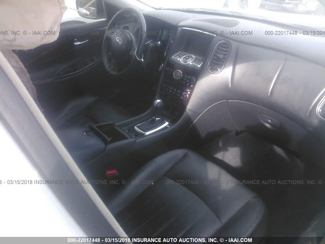 JNKAJ09E28M305633 - 2008 INFINITI EX35 JOURNEY WHITE photo 5