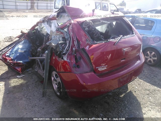 5Y2SP67839Z432867 - 2009 PONTIAC VIBE RED photo 3