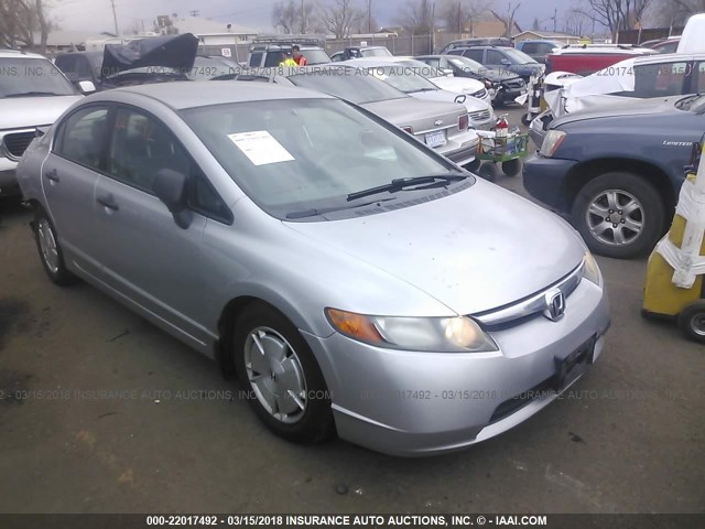 2HGFA16408H103077 - 2008 HONDA CIVIC DX-G SILVER photo 1