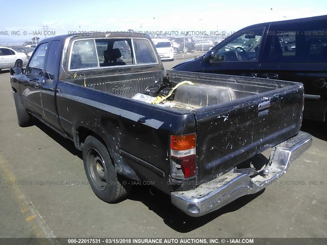 JT4RN93P2P5082722 - 1993 TOYOTA PICKUP 1/2 TON EX LONG WHLBSE DX BLACK photo 3