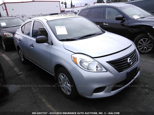 3N1CN7AP4EL865361 - 2014 NISSAN VERSA S/S PLUS/SV/SL SILVER photo 1