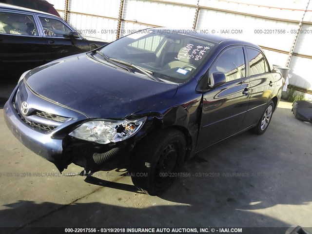 5YFBU4EE7CP041485 - 2012 TOYOTA COROLLA S/LE BLUE photo 2