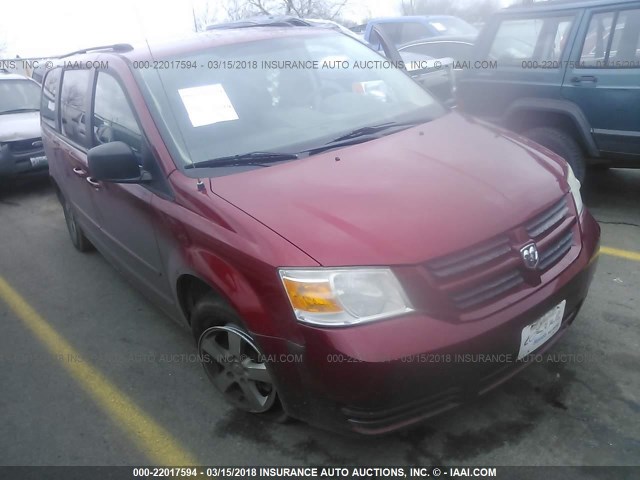 2D8HN44E99R515682 - 2009 DODGE GRAND CARAVAN SE RED photo 1