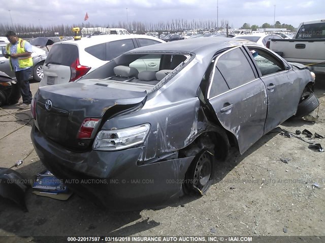 4T1BE46K39U884138 - 2009 TOYOTA CAMRY SE/LE/XLE GRAY photo 4