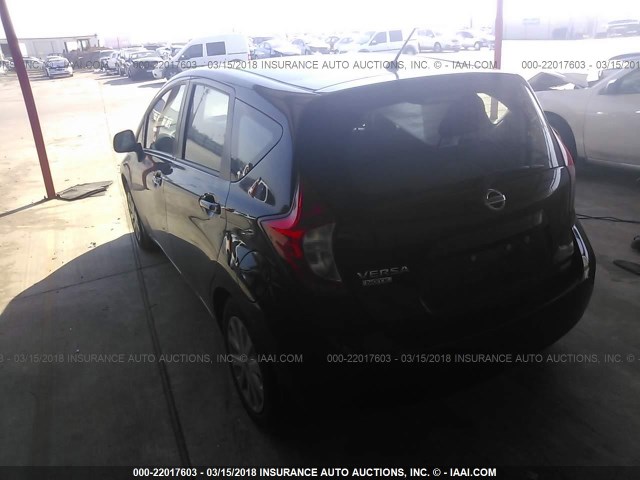 3N1CE2CP5EL408722 - 2014 NISSAN VERSA NOTE S/S PLUS/SV/SL BLACK photo 3