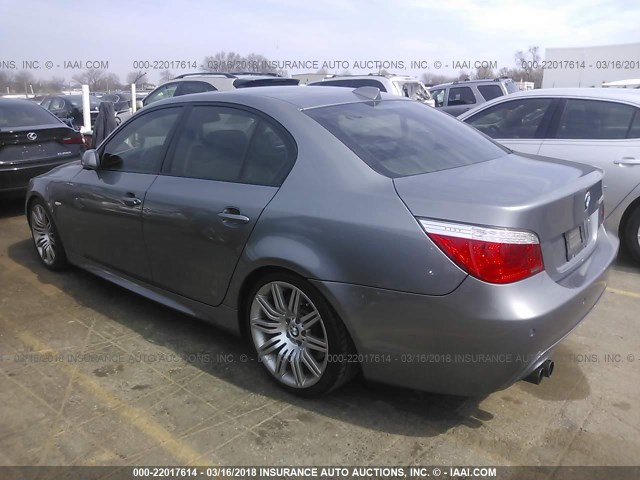 WBANW53548CT51543 - 2008 BMW 550 I GRAY photo 3