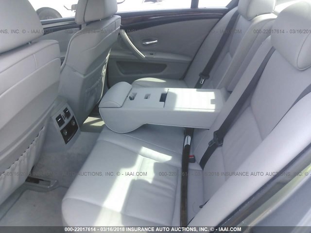 WBANW53548CT51543 - 2008 BMW 550 I GRAY photo 8
