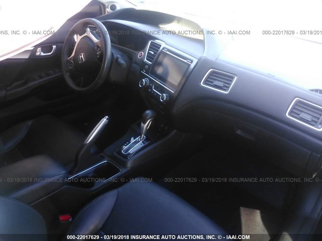 2HGFB2F98EH515077 - 2014 HONDA CIVIC EXL BROWN photo 5