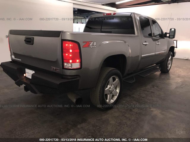 1GT125E82CF162613 - 2012 GMC SIERRA SILVER photo 4