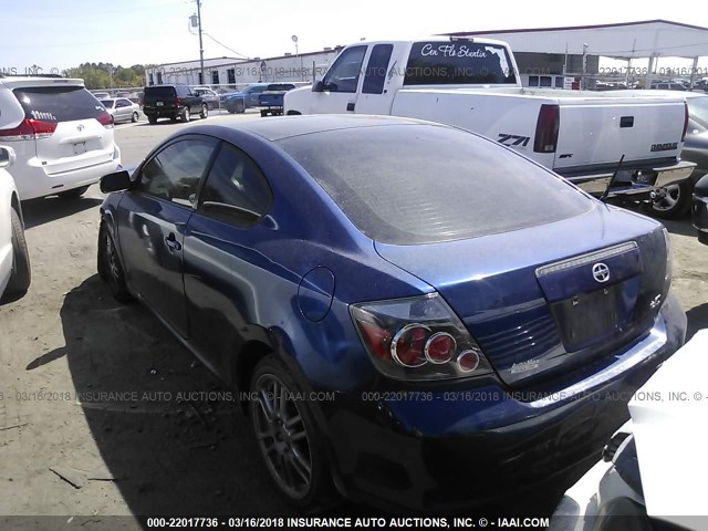 JTKDE167180263308 - 2008 TOYOTA SCION TC BLUE photo 3