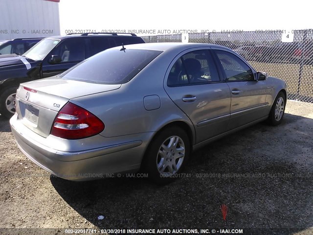 WDBUF26J16A980139 - 2006 MERCEDES-BENZ E 320 CDI GRAY photo 4