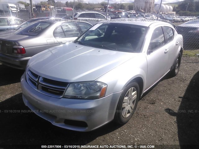 1B3BD4FBXBN626045 - 2011 DODGE AVENGER EXPRESS SILVER photo 2