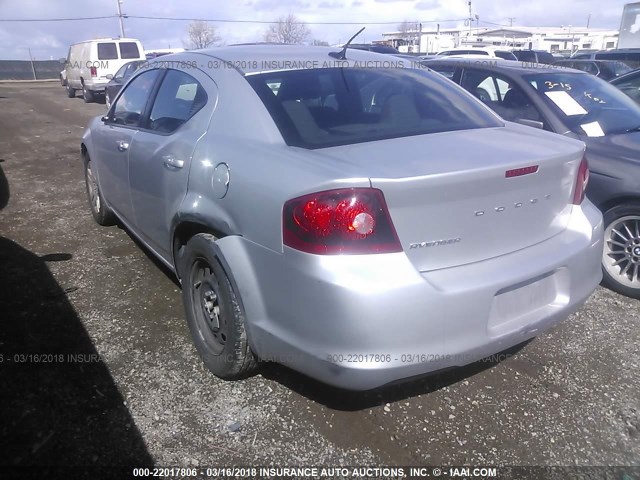 1B3BD4FBXBN626045 - 2011 DODGE AVENGER EXPRESS 银色 照片 3